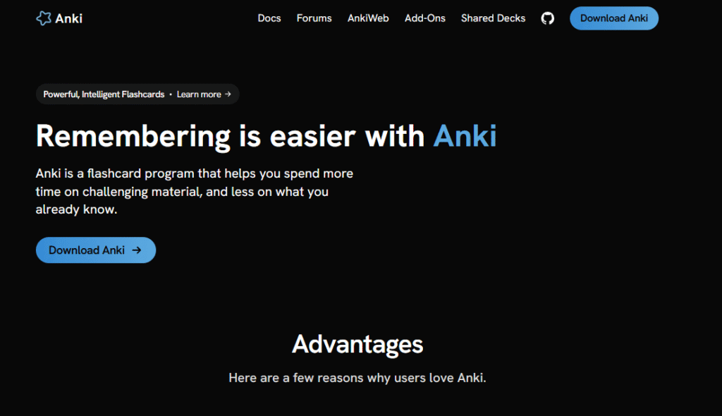 Ankiweb screenshot