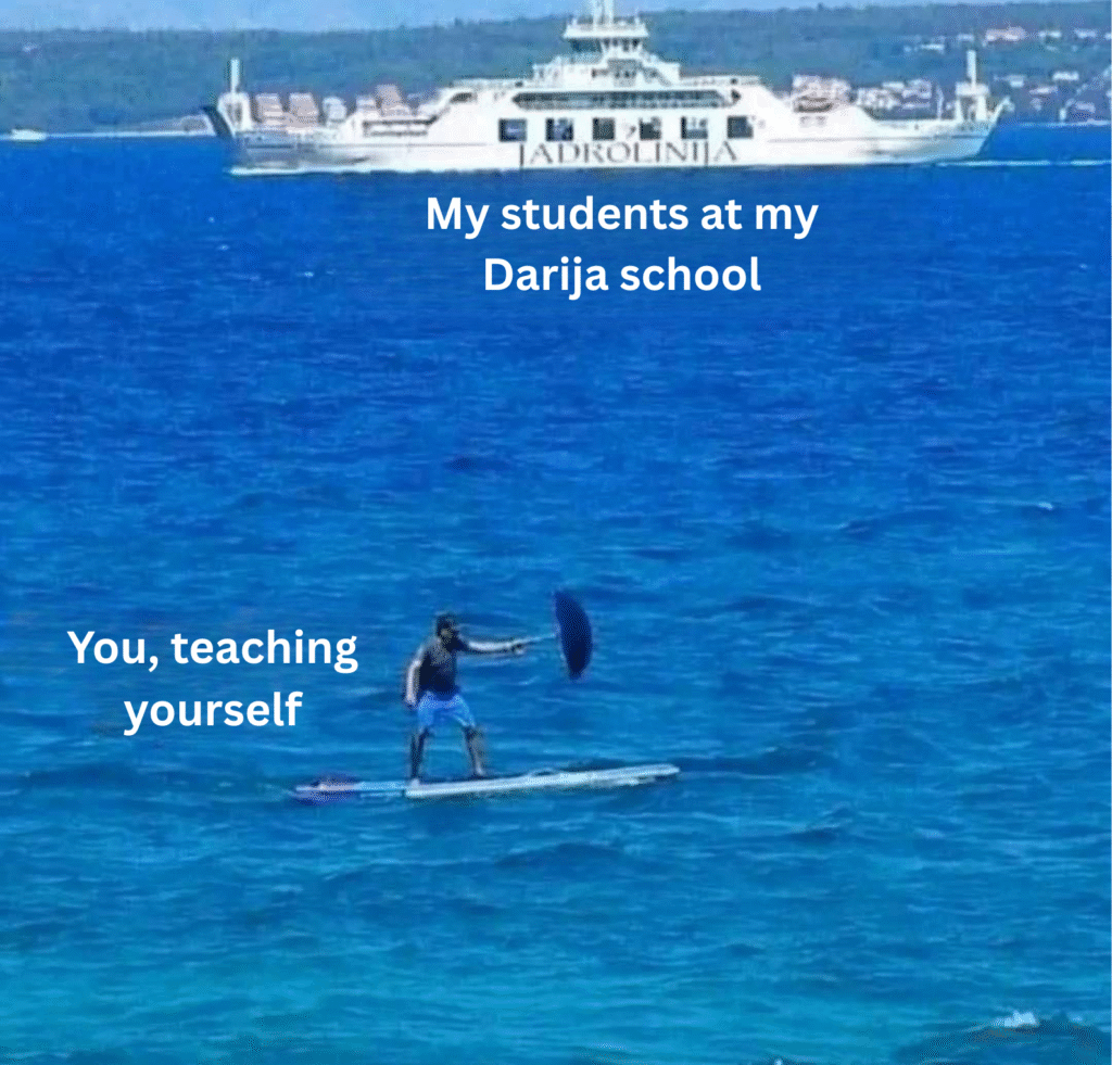 (mistakes beginners do when learning Darija) pic 6